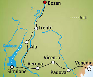 Etsch-Radweg im Veneto